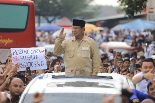 Prabowo: Baliho Kami ada di Hati Rakyat